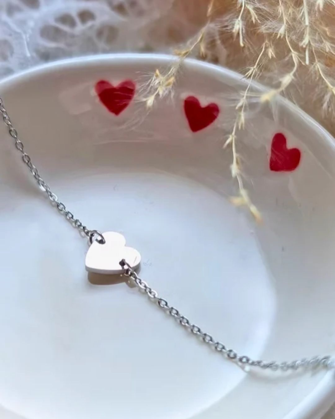 Bracelet Mini Cœur — Acier Inoxydable