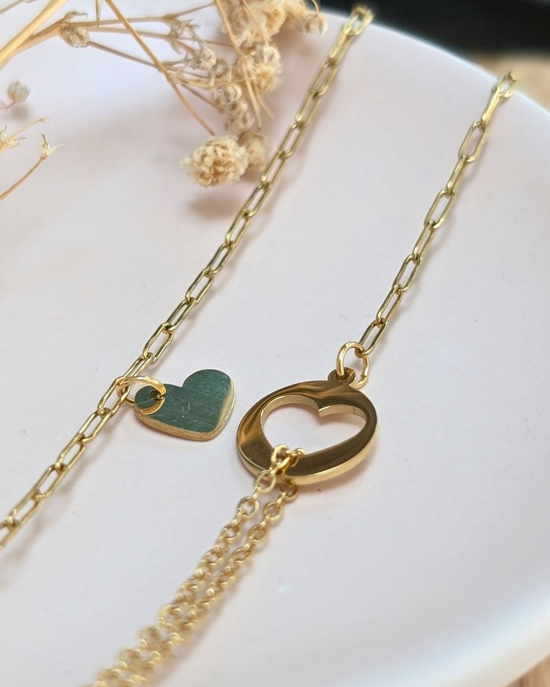 Duo de bracelets Mère Fille Anya — Acier inoxydable