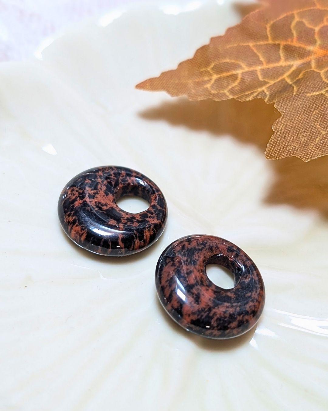 Paires de Donuts Billie — Pendentifs Interchangeables en Pierres Naturelles pour Créoles