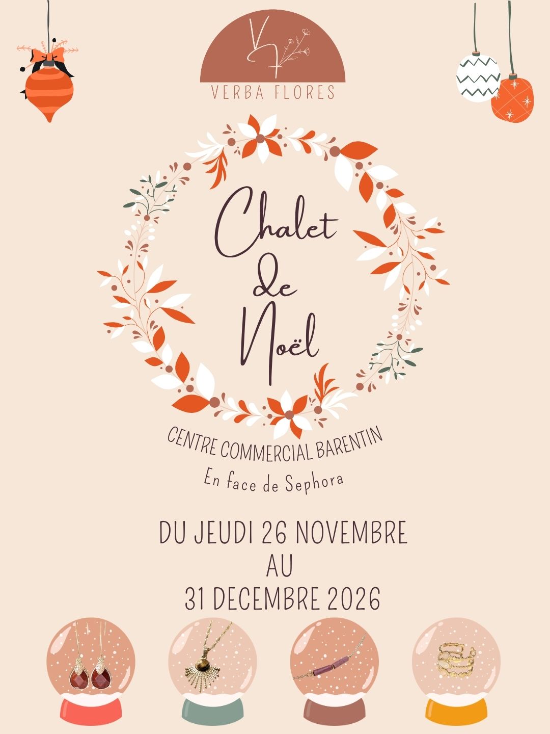 Le Chalet de Noël Verba Flores  !