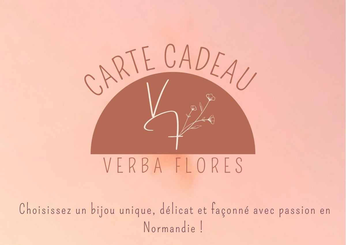 La Carte Cadeau Verba Flores – Le cadeau artisanal sur mesure (de 20 € à 100 €)
