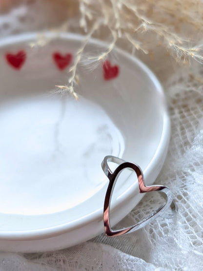 Bague Big Love — Bague ajustable en acier inoxydable