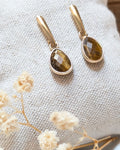 Boucles d'oreilles Harper — Pierre Naturelle & Acier Inoxydable