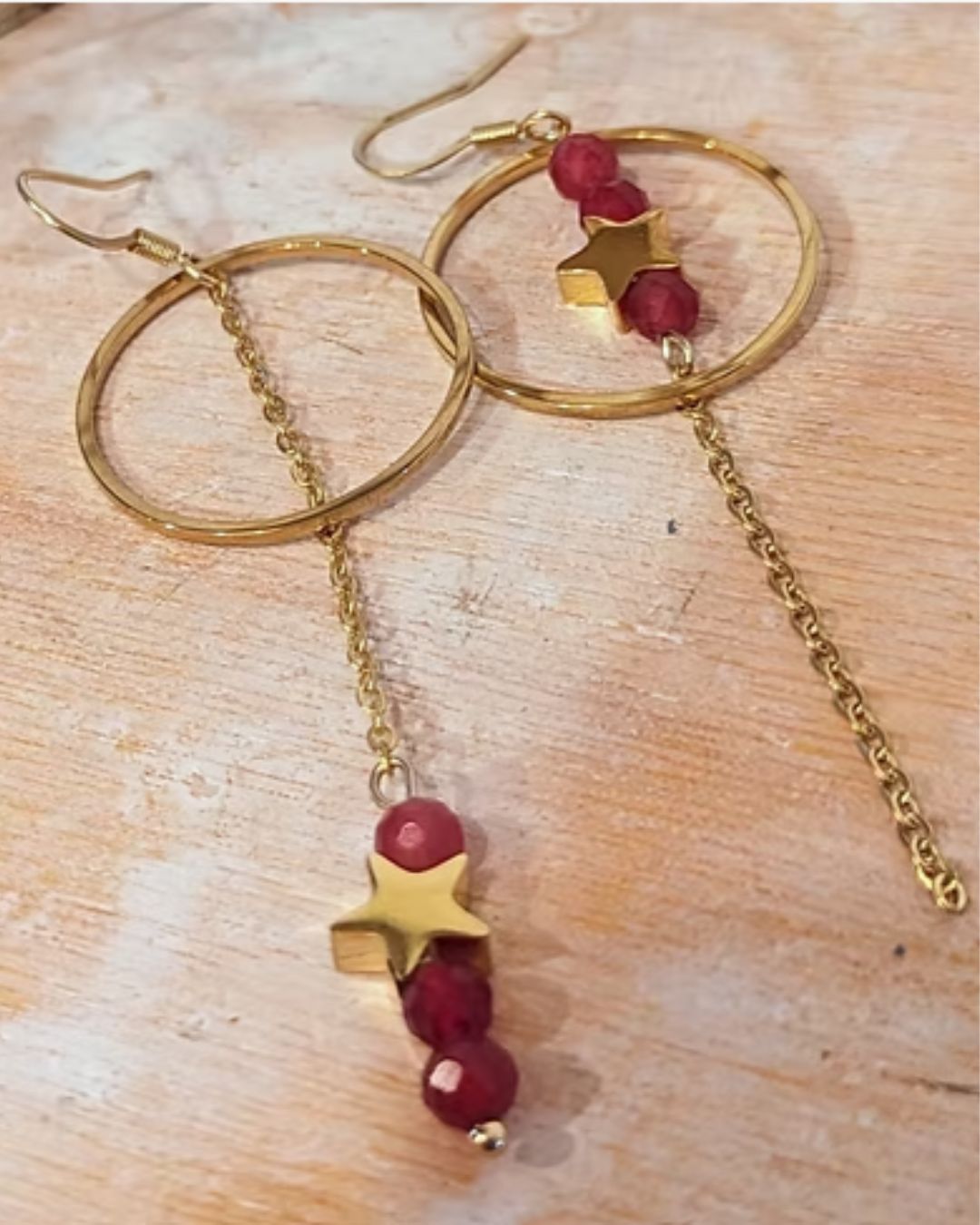 Boucles d'oreilles "Les Grigris" — Créations assymétriques pendantes
