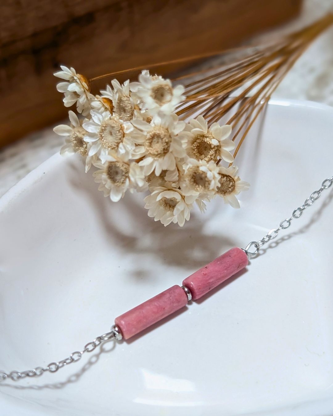 Bracelet Nao — Pierre naturelle & acier inoxydable