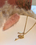 Collier Fleur de Naissance Avril (Marguerite) — Acier Inoxydable