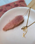 Collier Fleur de Naissance Janvier (Perce-Neige) — Acier Inoxydable