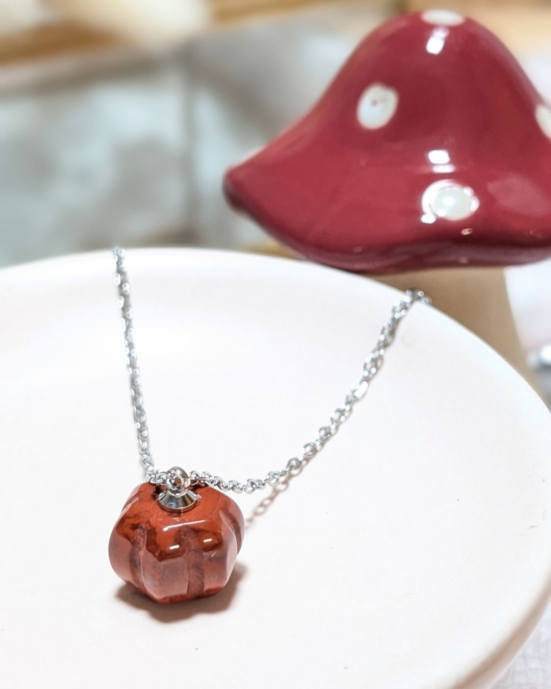 Collier Mélisande Pierre Naturelle &amp; Acier Inoxydable