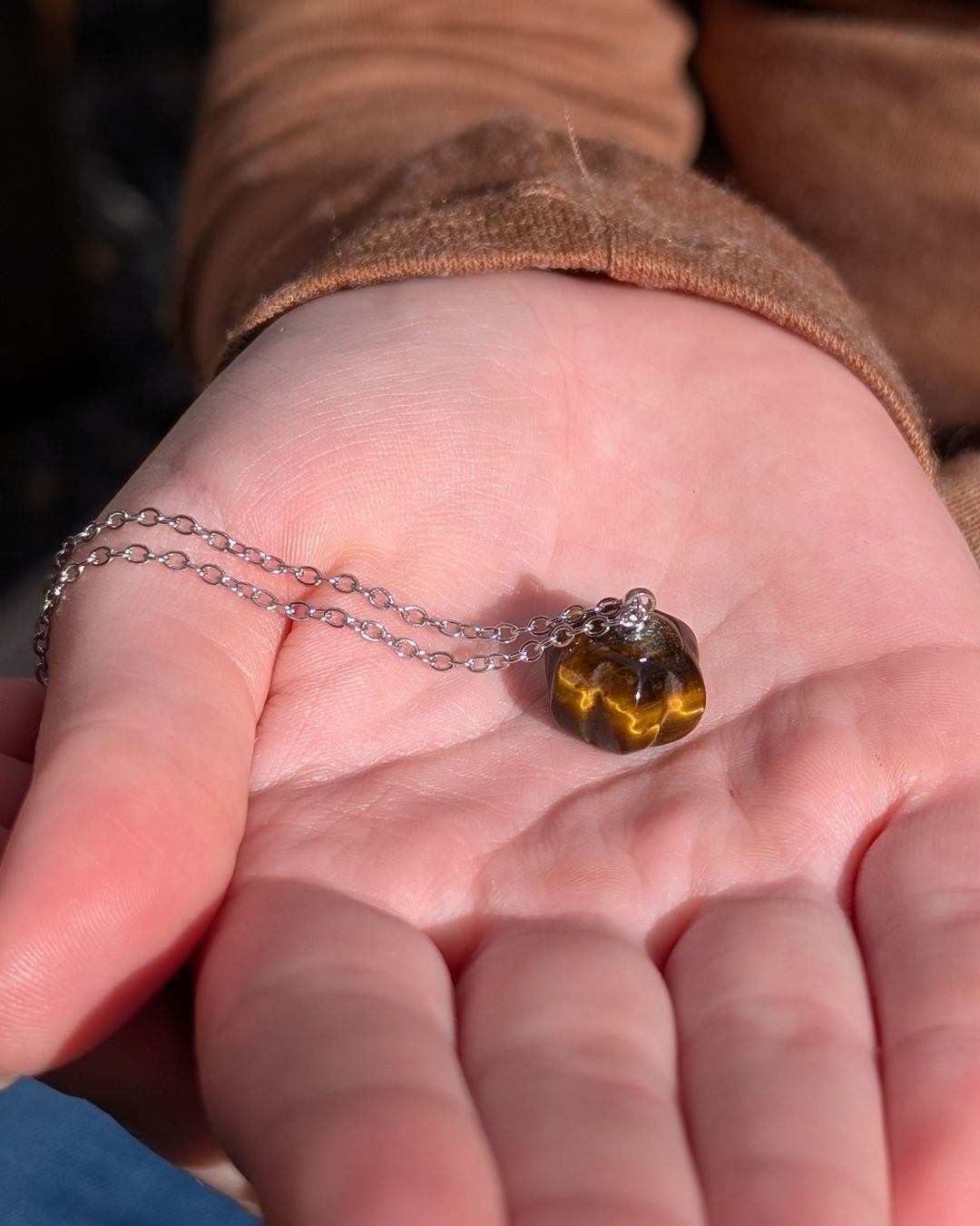 Collier Mélisande Pierre Naturelle &amp; Acier Inoxydable