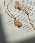 Collier Lior - Acier Inoxydable Doré & Pendentif en Citrine