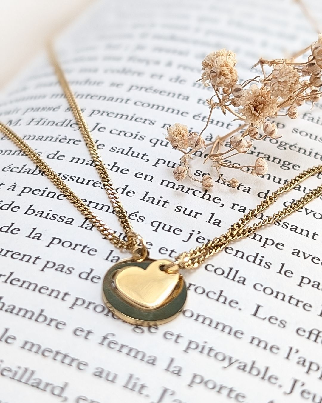 Duo de colliers Mère Fille Anya — Acier inoxydable