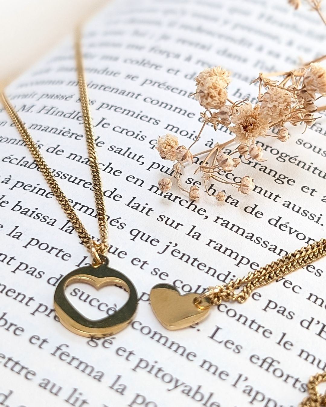 Duo de colliers Mère Fille Anya — Acier inoxydable
