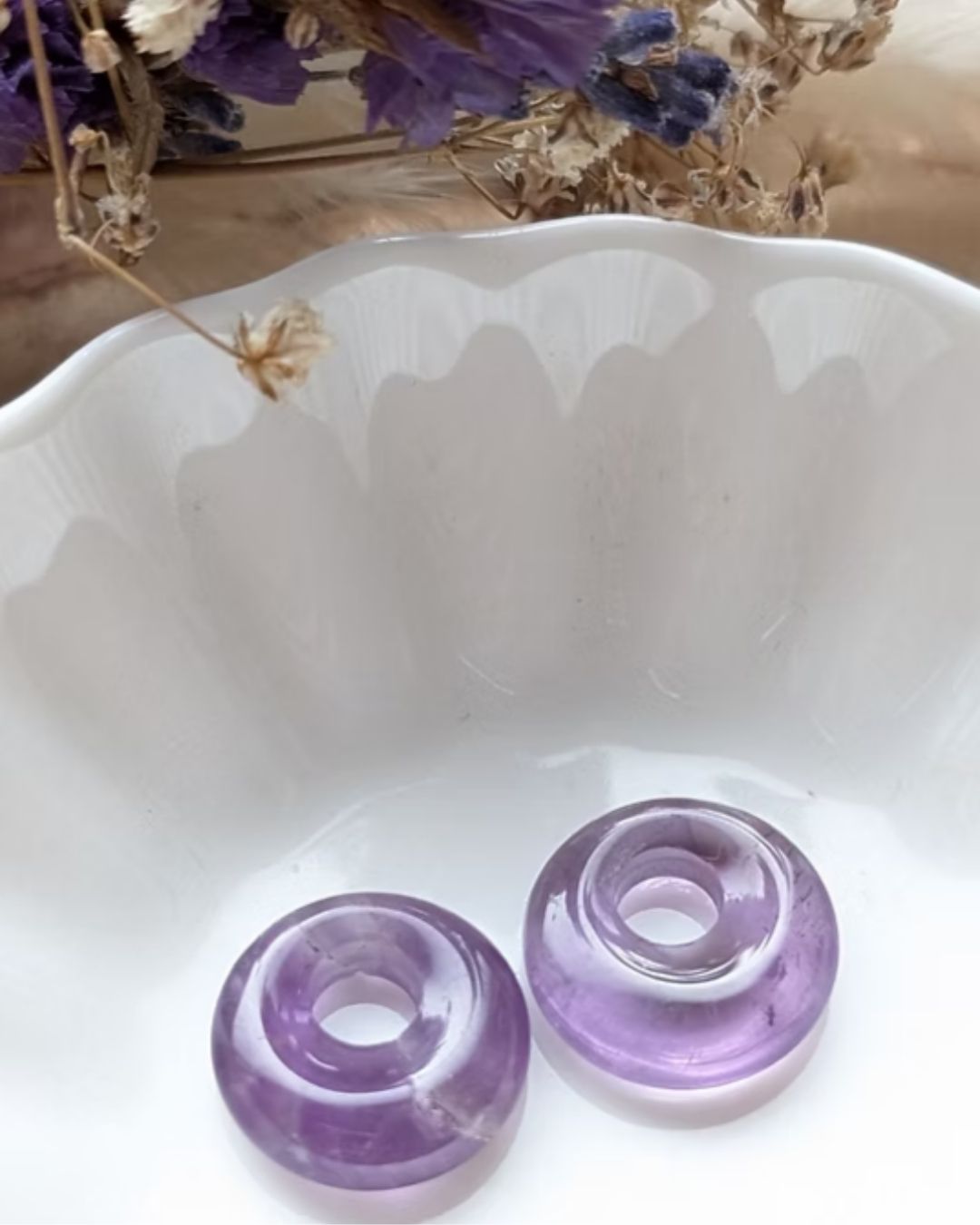Paires de Donuts Billie — Pendentifs Interchangeables en Pierres Naturelles pour Créoles
