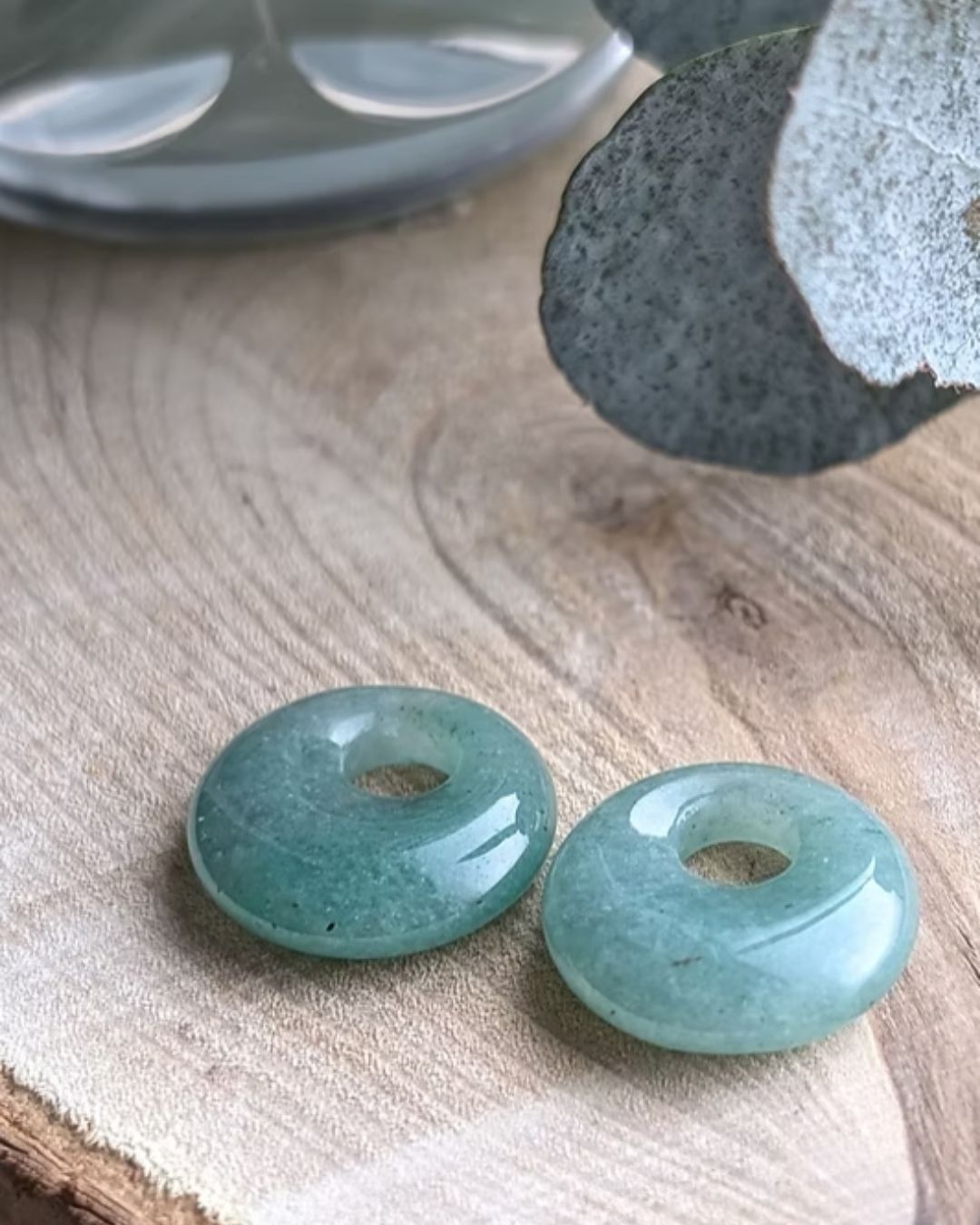 Paires de Donuts Billie — Pendentifs Interchangeables en Pierres Naturelles pour Créoles