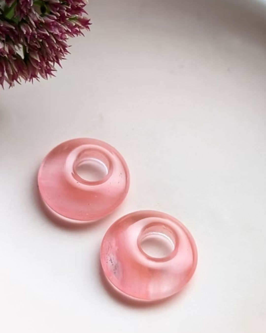 Paires de Donuts Billie — Pendentifs Interchangeables en Pierres Naturelles pour Créoles